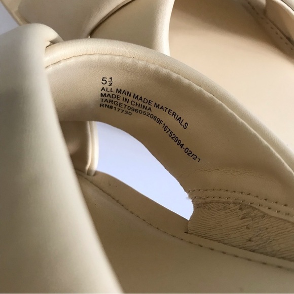 A New Day Daisy Crossband Slide Sandals Tan Cream Comfort Size 5.5 - Picture 9 of 17